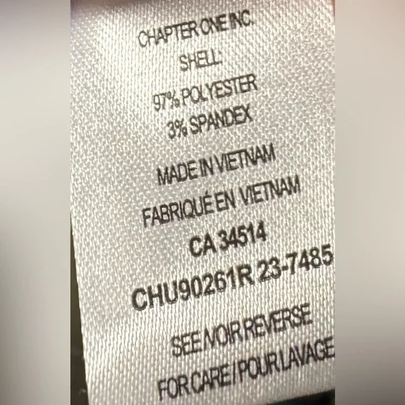 C by one Blue and White Relaxed Tie Front Blouse tropical leaves flowy sz large - Picture 4 of 5